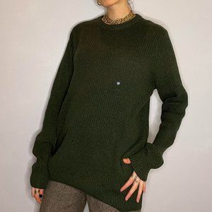 Brand new with tag NWT green knit crewneck sweater